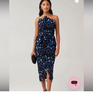 SOLD $$$$ELLIAT Crochet peplum waist dress worn